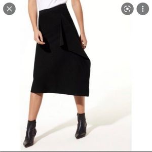 Aritzia Babaton Pamella Asymmetrical Knit Skirt